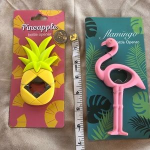 🦩 Fun Bottle Opener Wine Beer Pineapple Flamingo